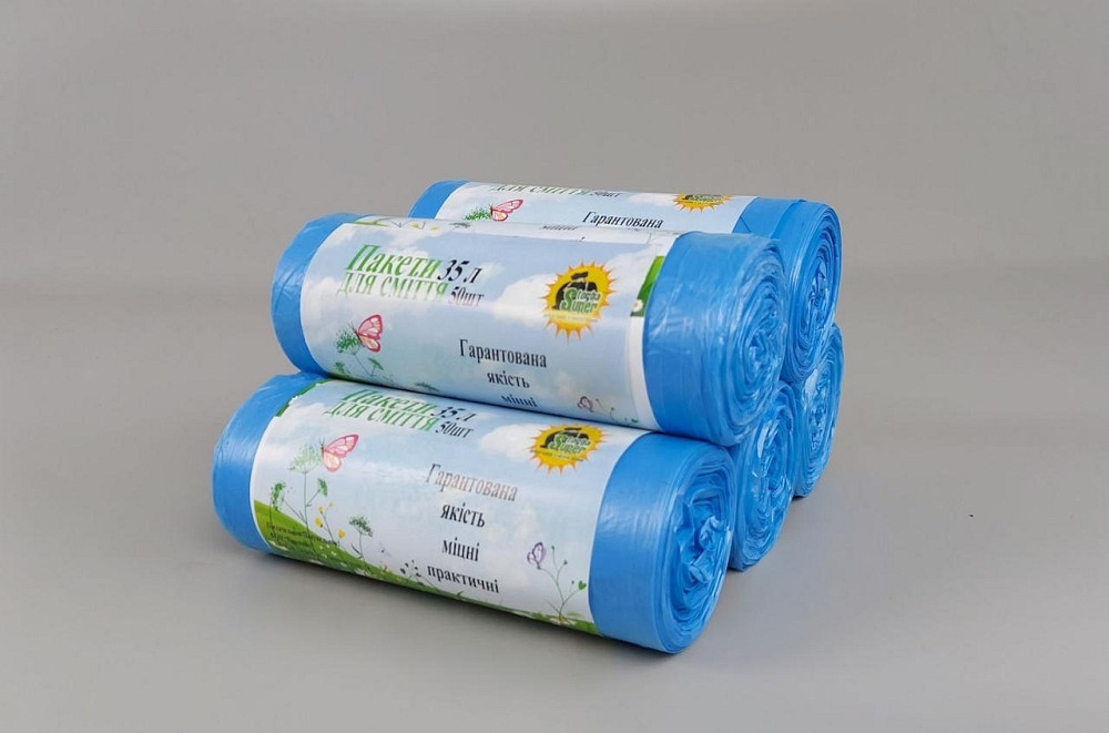 Пакет для мусора 35литров (50шт HD) Супер Торба синий (1 рул) Харьков - изображение 4