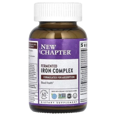 Мінерали New Chapter Залізо ферментований комплекс, Fermented Iron Complex, 60 таб (NCR-00636) Вінниця - фото 3