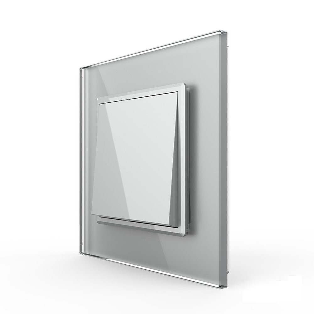 Одноклавішний перехресний вимикач Livolo сірий скло (VL-C7FCMM10A-2IP) Коломыя - изображение 6