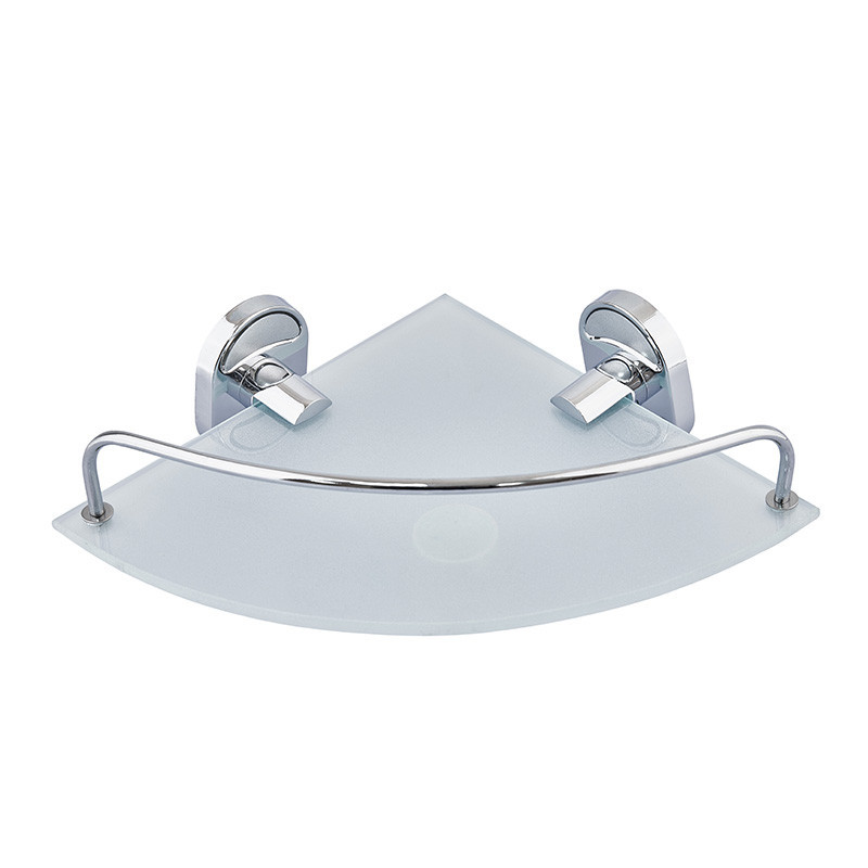 Полиця кутова з обмежувачем (скло) Zerix AFB-0107-1 (ZX5073) Київ - фото 3