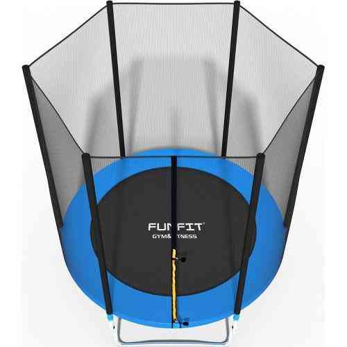 Батут Funfit 6ft (183см) синій з зовнішньою сіткою Киев