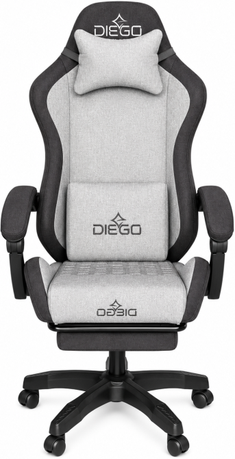 Кресло геймерское DIEGO Fabric X Gray Киев - изображение 3