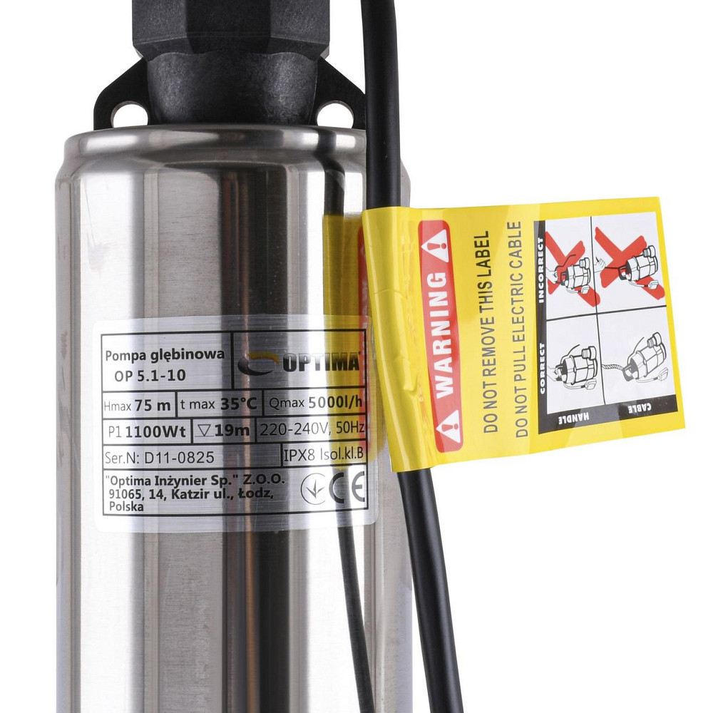 Насос колодезный OPTIMA OP 5,1- 10 1,1 кВт (000018992) Киев - изображение 5