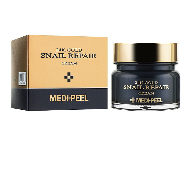 Крем для обличчя з колоїдним золотом та муцином равлика 24k Gold Snail Repair Cream Medi-Peel 50 мл Винница - изображение 2