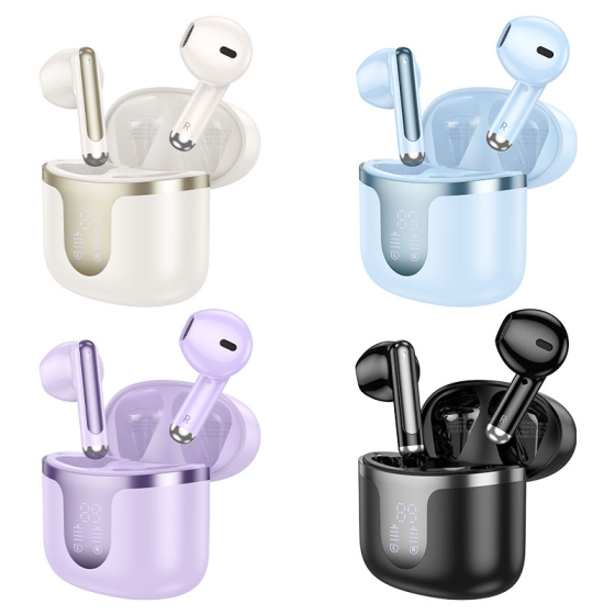 Бездротові навушники HOCO EQ7 Snowflake фіолетові Київ