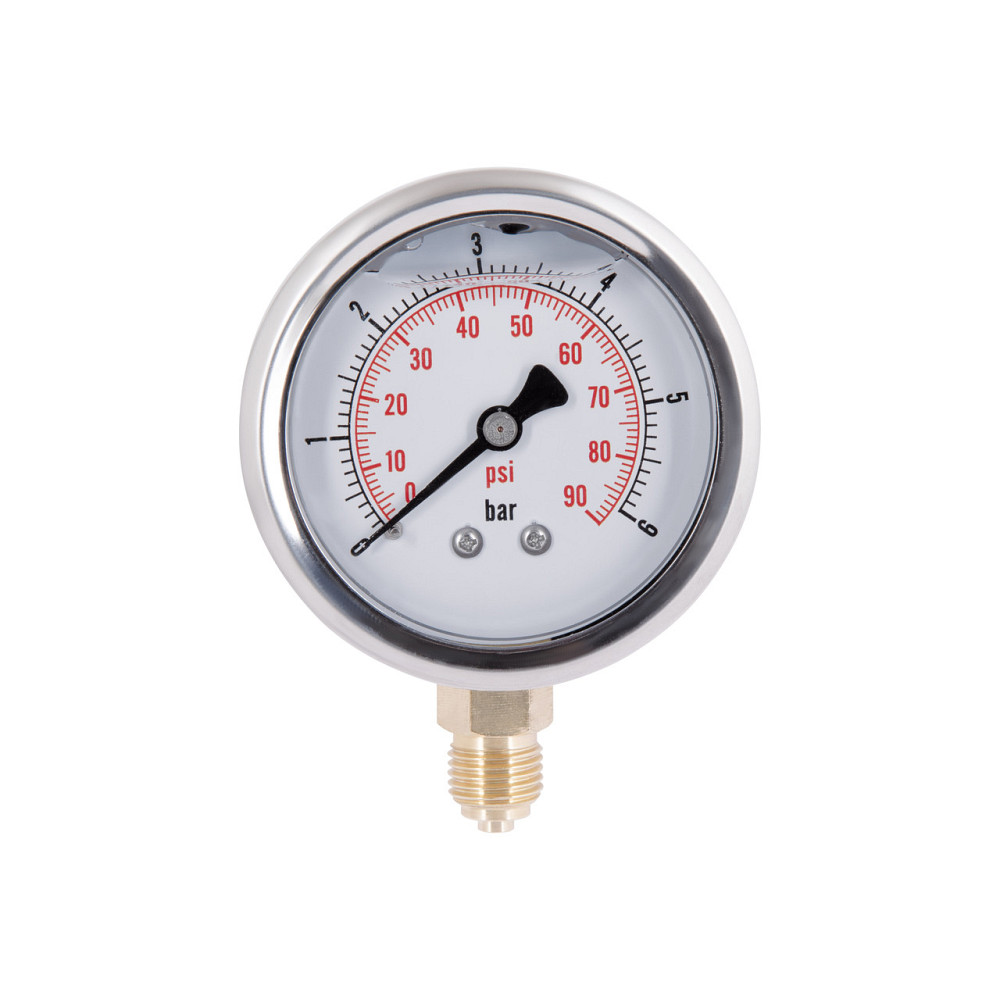 Манометр із гліцерином Thermo Alliance Forte 6 барів, 1/4"Н, нижнє під'єднання TAF170G6B Київ - фото 1