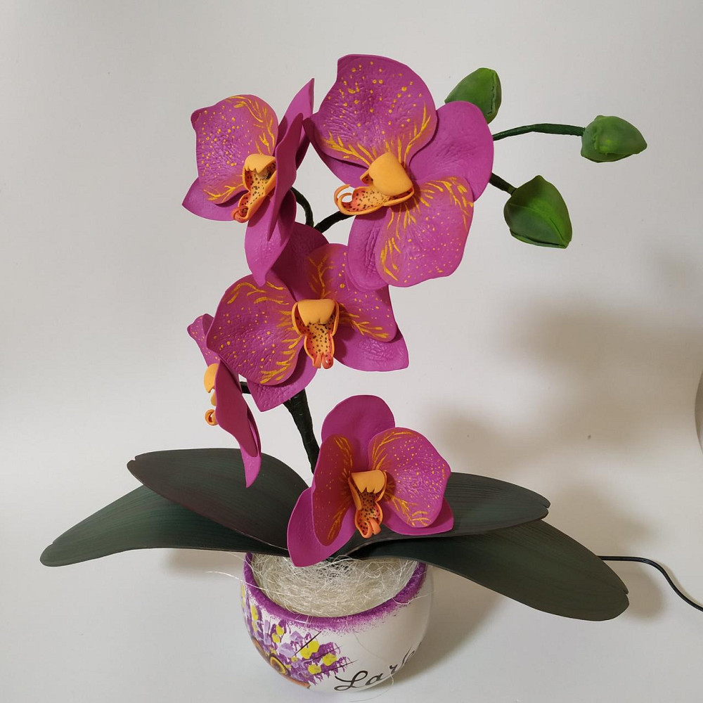 Світильник-нічник "Орхідея бузкова" Дніпро - фото 10