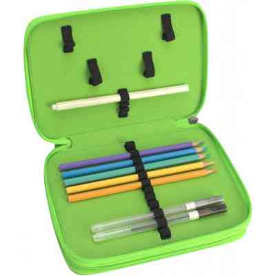 Пенал Cool For School 2 відділення з відворотами Чорний (CF87271) Вінниця