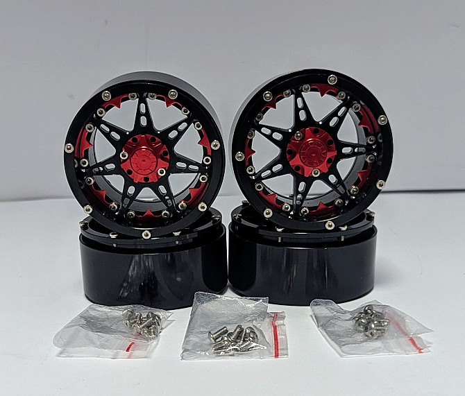 Алюмінієві колеса Beadlock для 1/10 RC Crawler Wraith Trx-4 D90 Scx10 (Б клас) 26390 Луцк - изображение 1