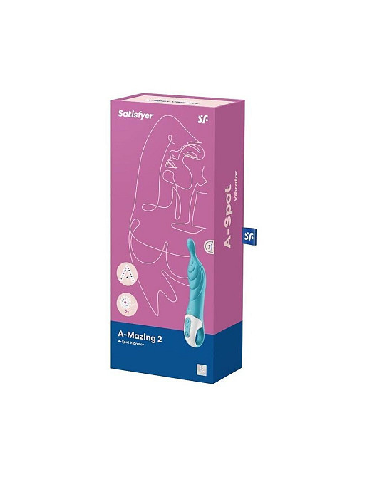 Вібратор для точки А Satisfyer A-Mazing 2 Turquoise Sex Aura Київ - фото 3