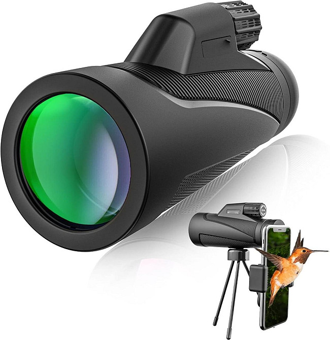 Монокулярний телескоп 12X42 для смартфонів, водонепроникний телескоп для спостереження, походів та кемпінгу Київ - фото 2