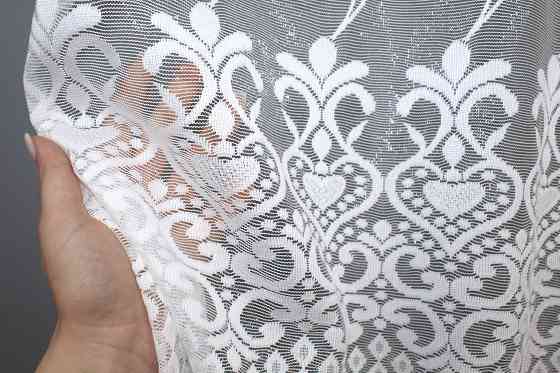 Тюль жакард VR-Textil № 1322т Арка на кухню колір білий 200х150 см (53-0250) Київ
