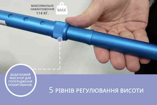 Трость алюминиевая складная телескопическая Doctor Life 11874/F/SZ-BLU синий Днепр