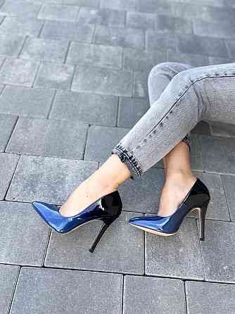 Vices Туфлі жіночі VICES сині еко-лак каблук 11 см 36-37 р. (4010-11) Коломыя