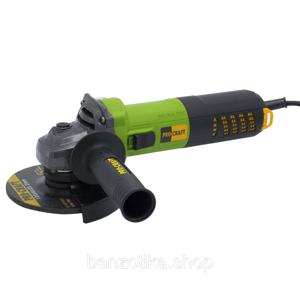 Кутошліфувальна машина безщіткова Procraft PW2200 125 мм + Диск Procraft CD125x1.0b 10 шт/уп Київ - фото 2