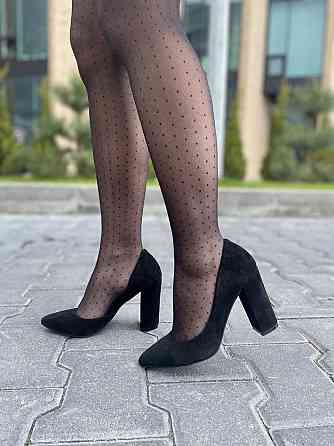 Туфлі жіночі SEE SEVEN чорні натуральна замша 36р. каблук 10 см (3537) Коломыя