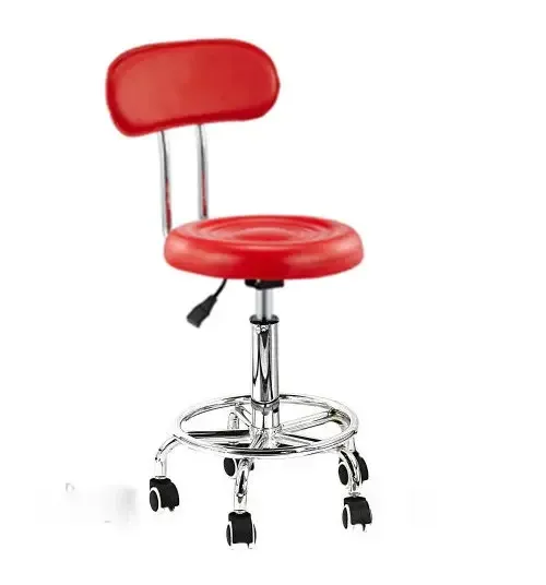 Стул косметолога со спинко.  Білий Червоний Київ - фото 1