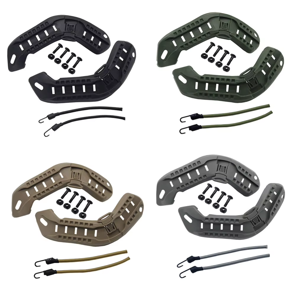 Рельсовое крепление (планка) на бронешлем Mich2000 Черный Винница - изображение 4