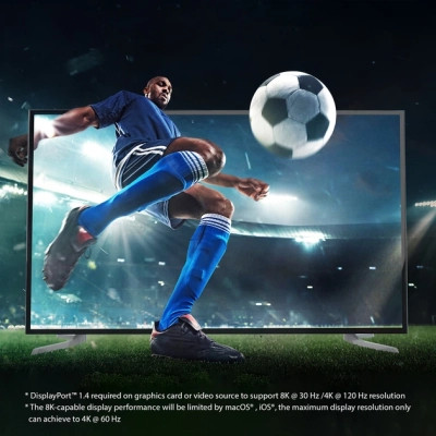 Кабель мультимедийный USB-C to HDMI M 1.8m 8K 60Hz LED RGB J5create (JCC157-N) Винница - изображение 7