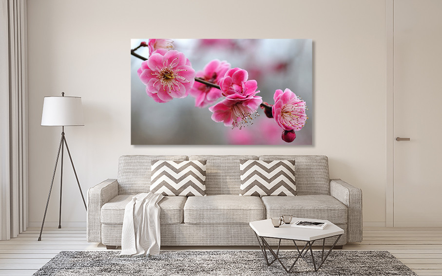 Картина холст у вітальню / спальню Сакура    MLP_100  ( 60х30см ) 60x100 см Київ - фото 2