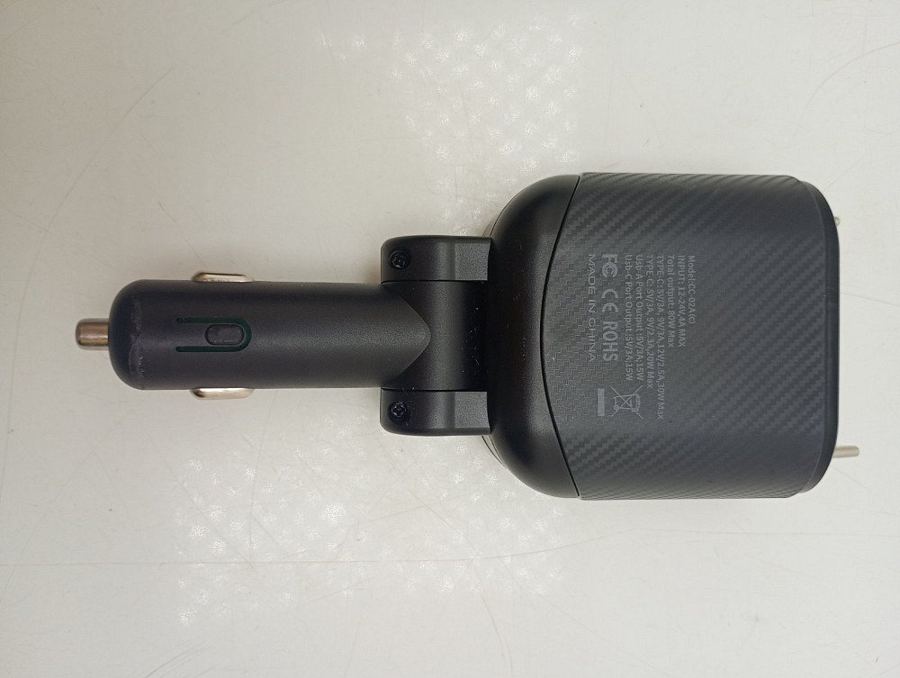 Автомобільна зарядка в прикурювач 80W 4 в 1 Magjieyx CC-02A з висувними кабелями Type C 30W, Type C 20W (товар вживаний) Луцьк - фото 3