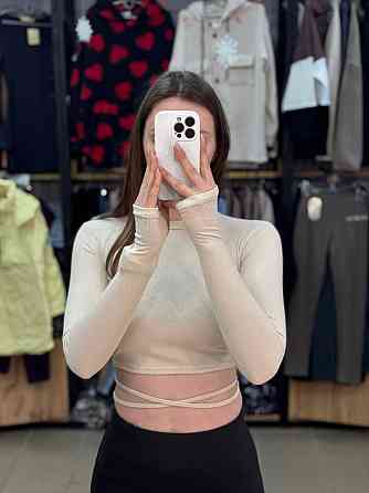 Стильний жіночий топ зі шнурівкою на спинці турецький рубчик 46/48 Одеса