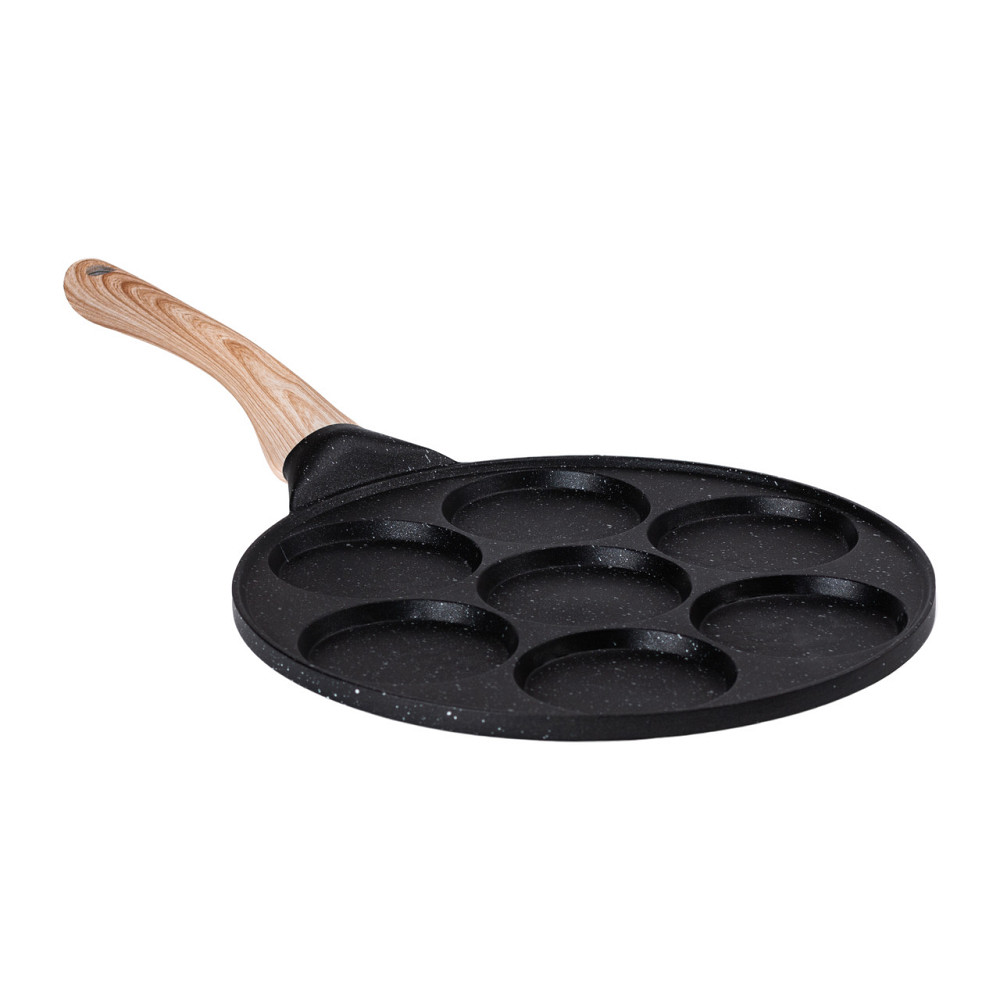Yiwu Сковорода з антипригарним покриттям 26 см для млинців, яєць та оладок, 7-секційна кругла ч Коломия - фото 1