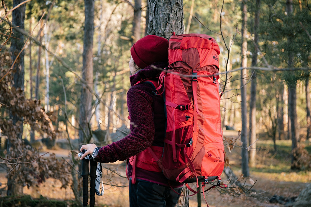 Туристический рюкзак Tramp Floki 50+10 красный Київ - фото 7