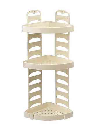 Полка для ванной угловая пластиковая №1 (цвета в ассортименте) Харьков