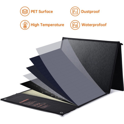 Портативна сонячна панель Choetech SC008-V2-BK 120W (SC008-V2-BK) Вінниця - фото 5