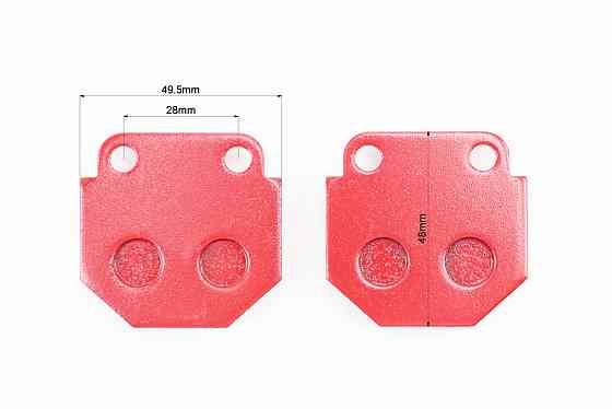 Гальмівні колодки (дискові) LX200-3/Mustang Road W/CL-125/BETTER-BT 125-20/HONGDOU-GHD 125-7/ ZING BIKESVogue150 (3 wheeler) к-кт червоні Киев