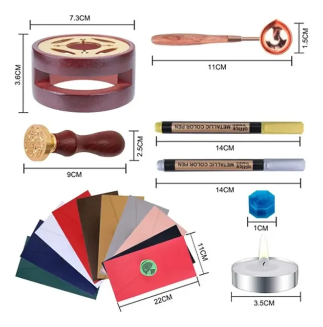 Подарочный набор сургучных печатей с 24 цветами Киев - изображение 6