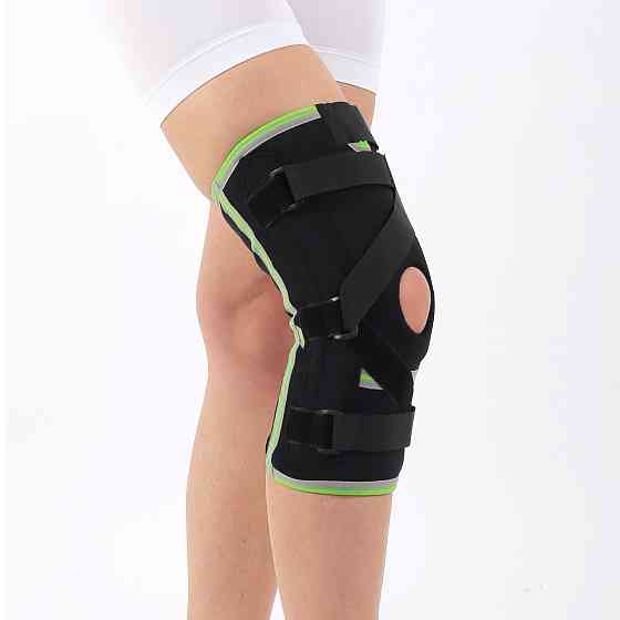 Бандаж на колено регулирующий, с 4-ма ребрами и крестообразным ремнем, наколенник Размер L Каменец-Подольский