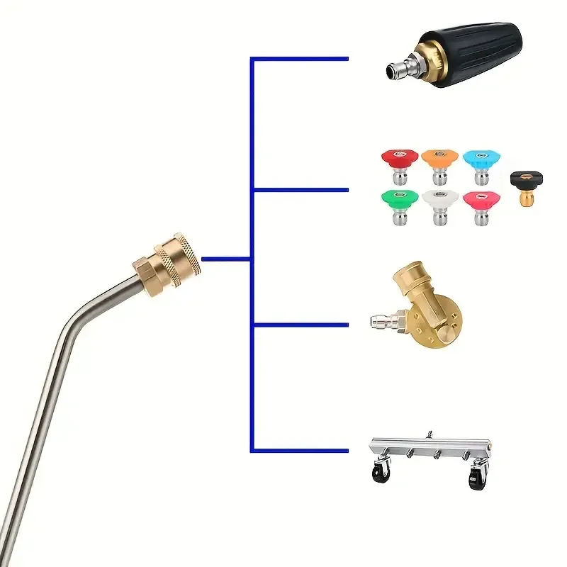 Довга U-подібна насадка з нержавійки для мийки Київ - фото 18