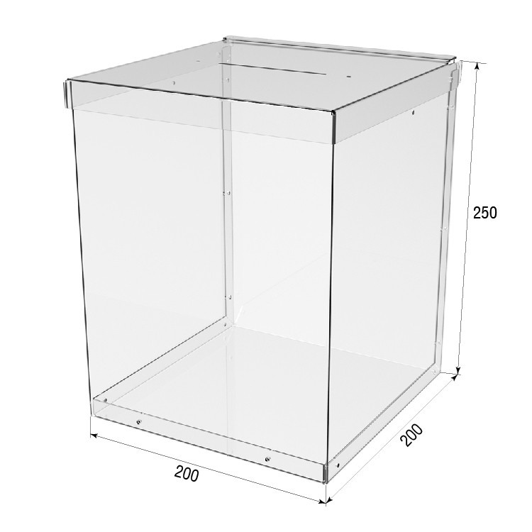 Ящик EKOSTAR без замка для пожертвований и сбора денег 200x200x250. Объем 10 литров Киев - изображение 4