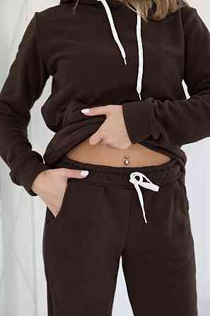 Спортивный флисовый костюм женский 