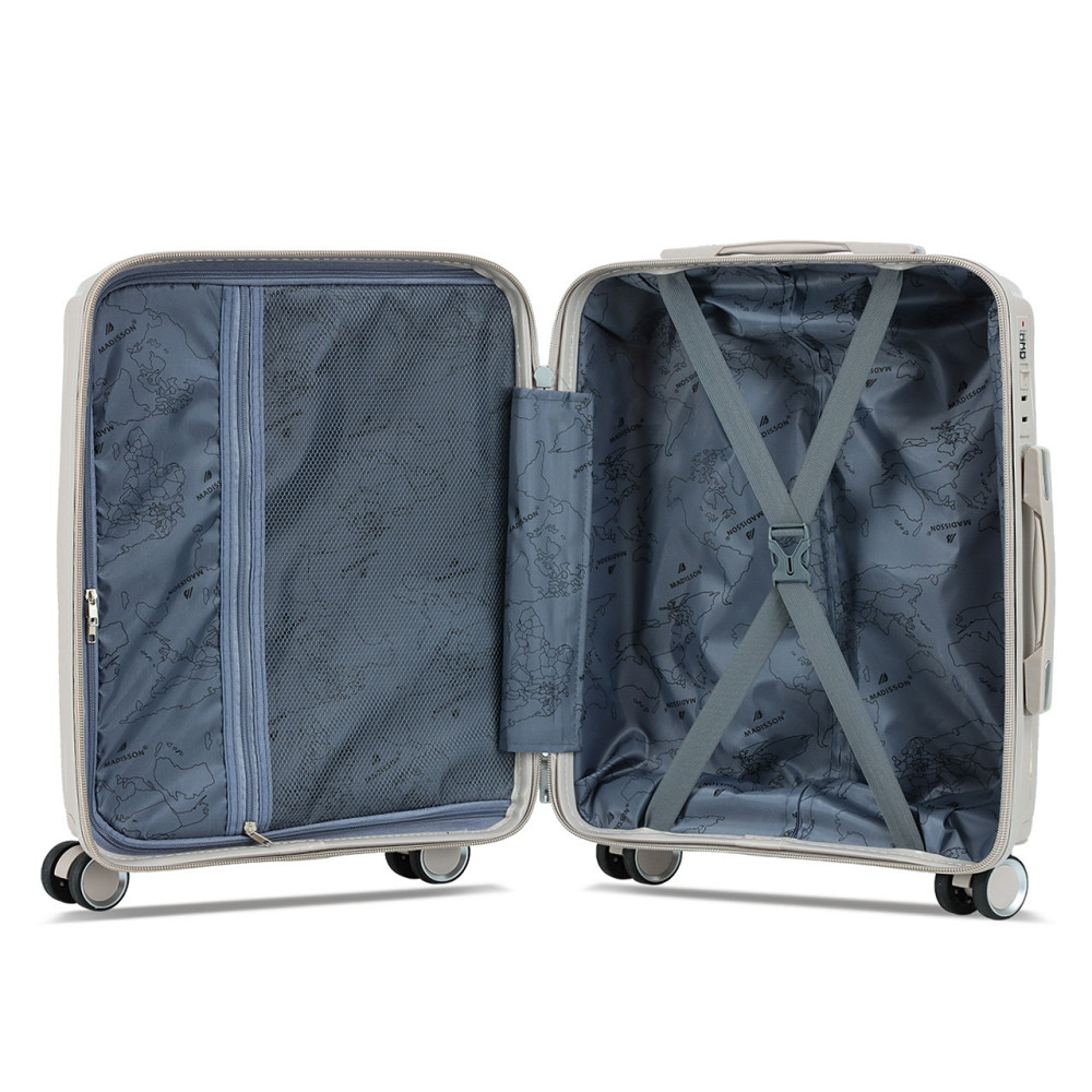 Чемодан полипропиленовый MADISSON 51103 малый 55 см шампань Киев - изображение 10