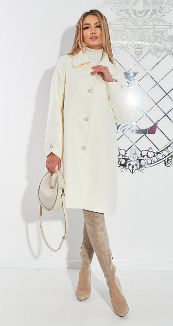 Светлое пальто А силуєта Київ - фото 8