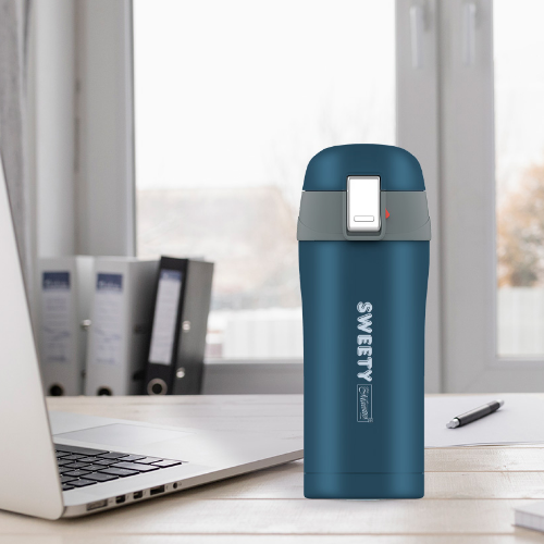 Термочашка 300мл нержавіюча сталь блакитний Sweety Maestro MR-1643-30D Житомир - фото 3