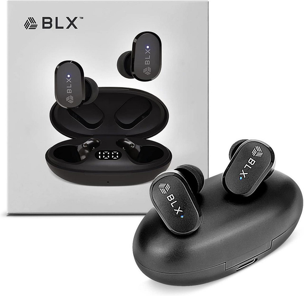 Бездротові навушники Blaux BLXBUDS G2 TWS Bluetooth 5.1 вакуумні з мікрофоном та кейсом Чорні Київ - фото 11