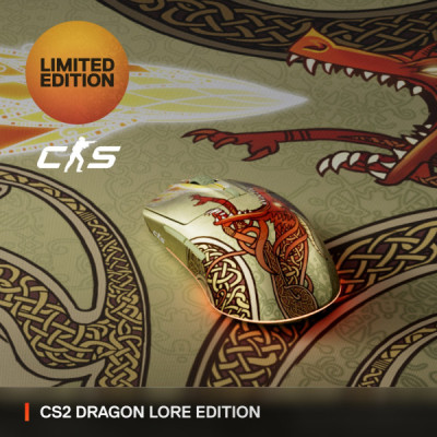 Мышка SteelSeries CS2 Dragon Lore Edition RGB Wireless/Bluetooth (62614) Винница - изображение 9