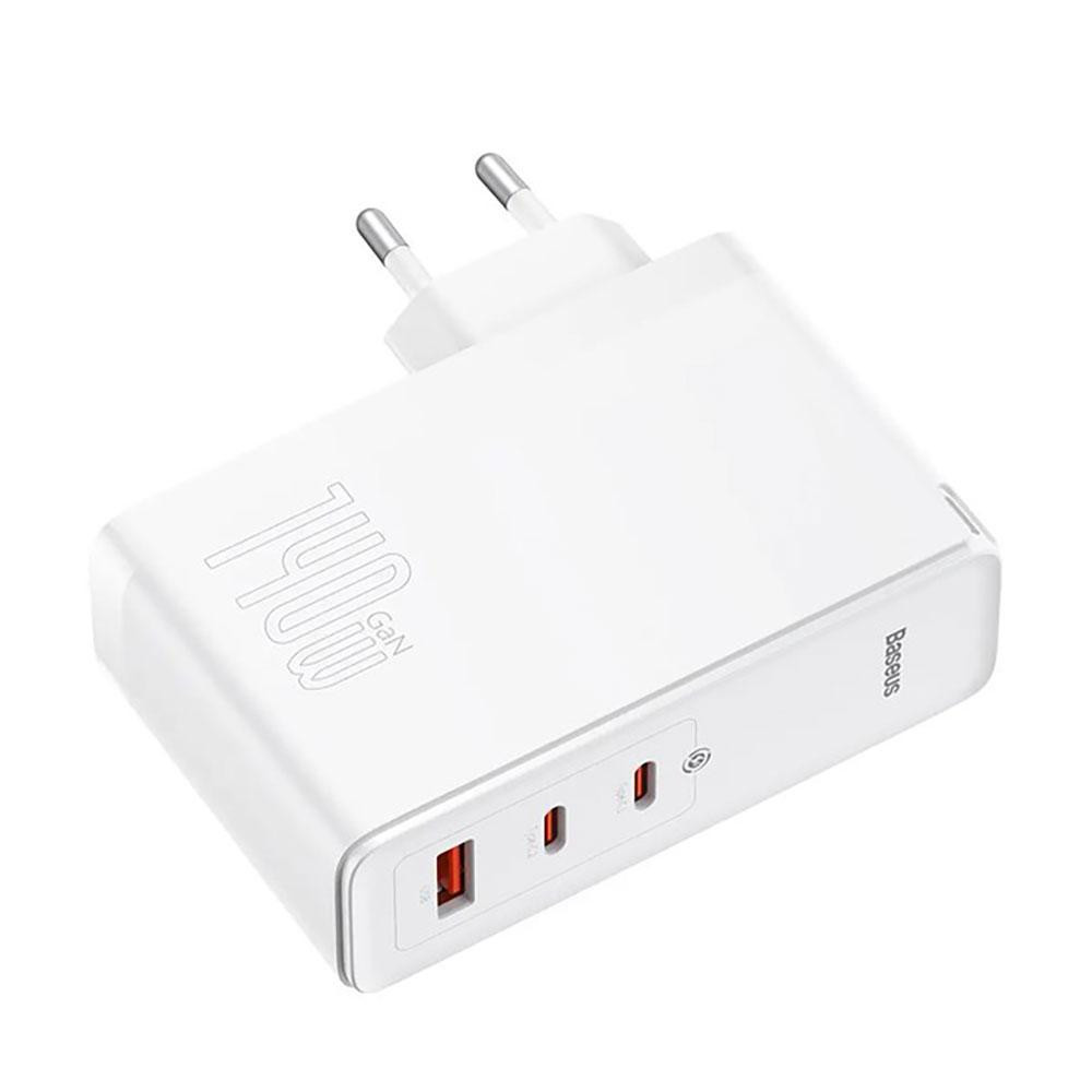 Мережевий зарядний пристрій з кабелем Baseus GaN5 Pro Fast Charger 2C+U 140W EU White (Superior Series Charging Data Cable Type-C Київ - фото 4