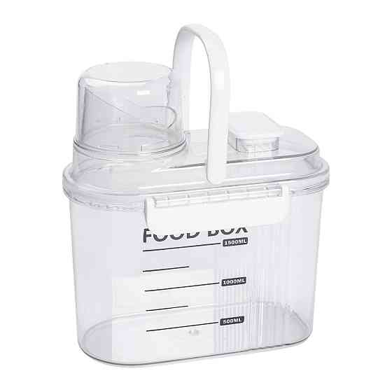 Контейнер для зберігання сипучих продуктів 20х11х22 см з дозатором і мірною шкалою ємність для круп 2л HP-27-13 Коломия