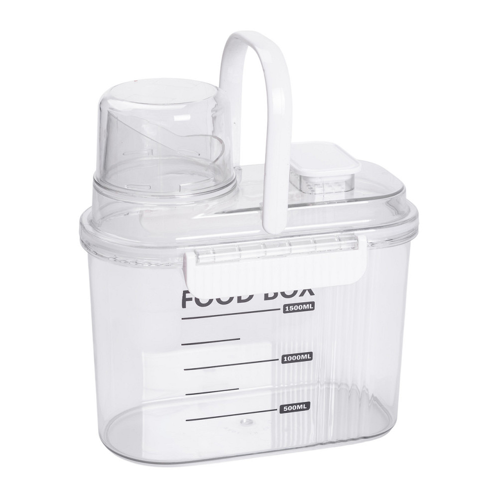 Контейнер для зберігання сипучих продуктів 20х11х22 см з дозатором і мірною шкалою ємність для круп 2л HP-27-13 Коломия - фото 6