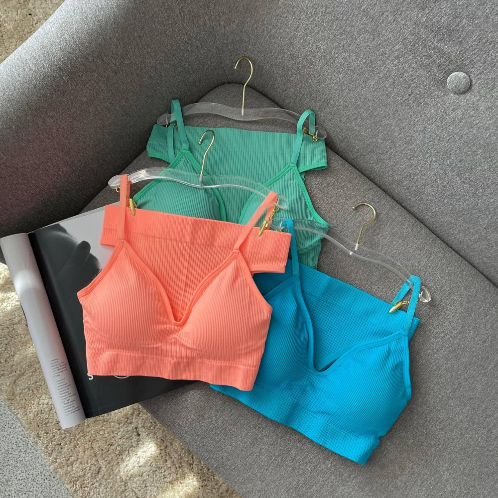 Комплект жіночої білизни з бразильянами оранжевого кольору розміру one size Київ - фото 1