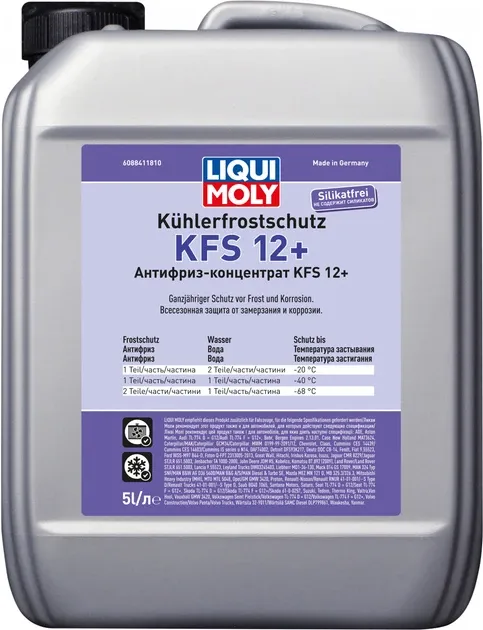 Liqui Moly 21146 Концентрат антифризу KFS 2001 Plus (G12+) 5 л Ковель - фото 1
