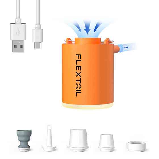 Насос-фонарь кемпинговый Flextail Tiny Pump Х, оранжевый Киев