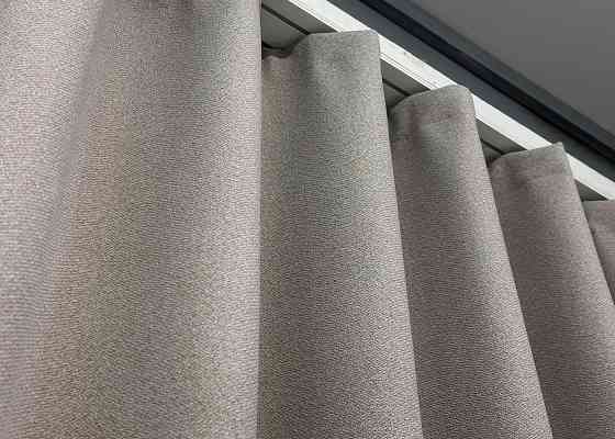 Шторная ткань лен блэкаут 100%, цвет серый 1798ш Киев