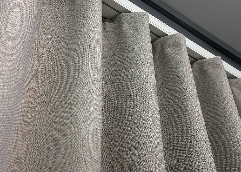 Шторная ткань лен блэкаут 100%, цвет серый 1798ш Киев - изображение 5