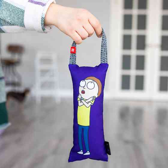 Іграшка для собак WAUDOG Fun з пищалкою, малюнок Рік та Морті 3, L, Ш 11 см, Д 26 см Коломия